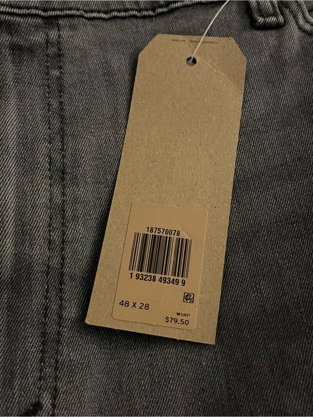 Levi’s Men's Straight-Leg Jeans in Black - Classic Everyday Denim Size 48x28 NWT